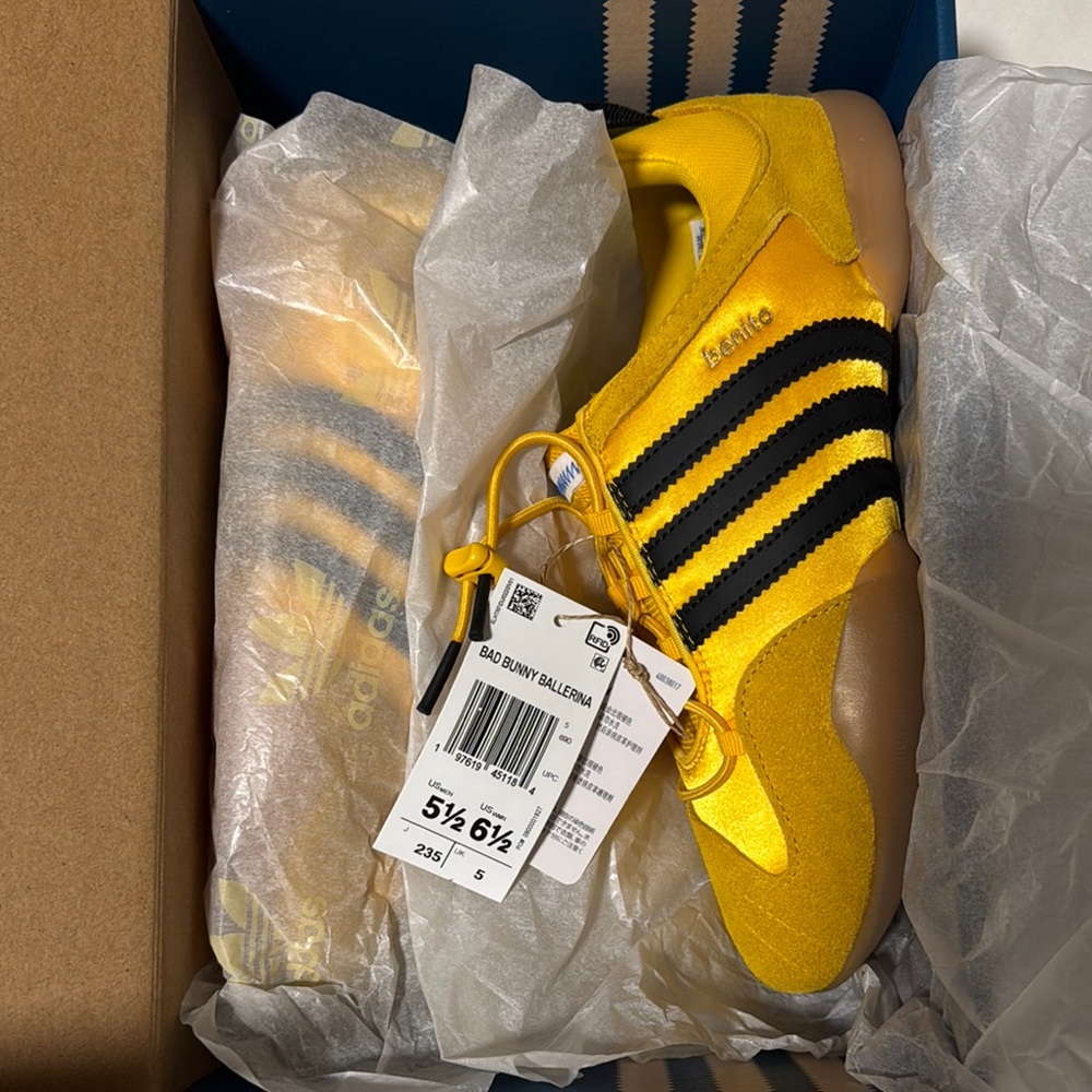 Bad Bunny Adidas Ballerina Bold Gold